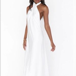 Show Me Your MuMu White Backless Dress